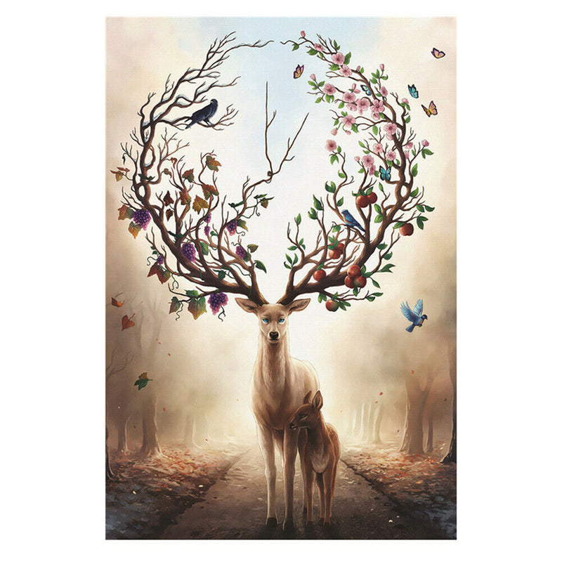 1000pcs Painting Puzzle DIY Paper Jigsaw Educational Toys (D Warm Elk)