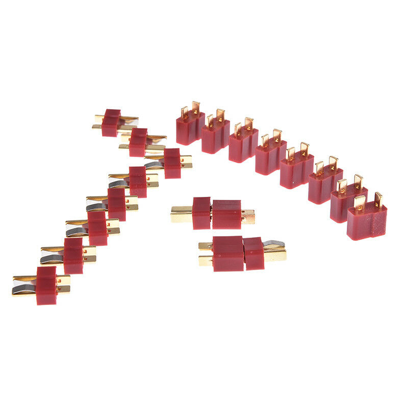 10pairs/20pcs t plug male & female deans connectors style for rc lipo battery ME