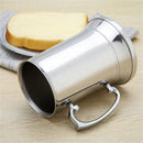 560Ml Double Wall Stainless Steel Beer Mug Cocktail Breakfast Milk Mugs wit