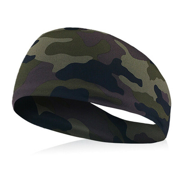 5X(Gym Sports Absorbent Sport Sweat Headband Elastic Sweatband For Men And U3D6)
