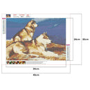 5D Diamond Painting Full Drill Two Dogs DIY Cross Stitch Pictures (WB045)