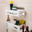Home Kitchen Storage Holder Bathroom Shelf Rack Organizer Sucker Cup Wall Basket