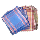 12 Mixed Pack Womens Classic Soft Handkerchiefs Plaid  Square Kerchief