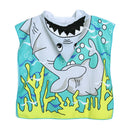 Shark Pattern Children Beach Towel Cartoon Hooded Boys Girl Baby Bath Towel