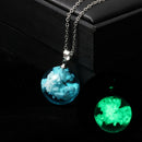 Fashion Transparent Sky Cloud Round Necklace Glow in the Dark Necklace Jew  Nw