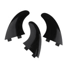 Pack of 3 Premium Surfboard Fins - Thruster Surf Fins -  G5 Tri Fins - Black