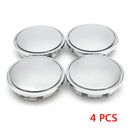 4Pcs/Set ABS Chrome 65mm Car Wheel Center Caps Tyre Rim Hub Cap Cover Decorative