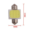 White 31mm 12smd COB LED DE3175 Bulbs For Car Map Dome Lights Int V9A1