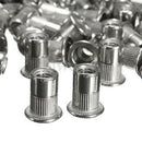 50pcs M6 Thread 304 Stainless Steel Flat Head Rivet Nut Insert N AAR