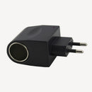 EU Plug 220V AC Power to 12V DC Car Cigarette Lighter Converter Adapter 3C