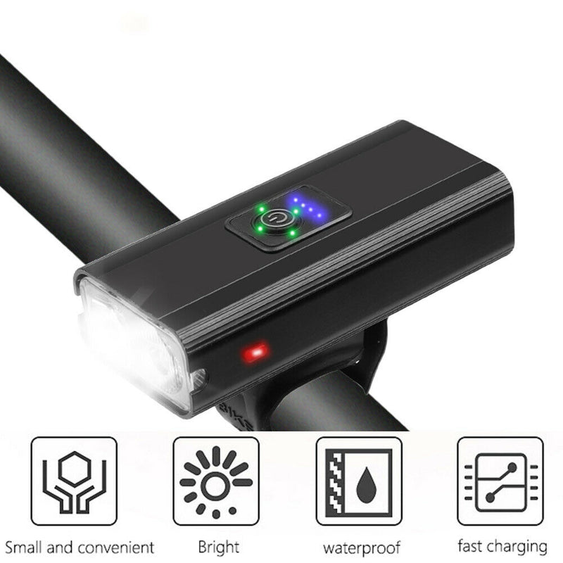 Bicycle USB Front Light 800 Lumen Waterproof Headlight Bike LED Flashlight