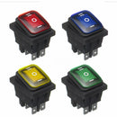 On-Off-On 6 Pin 12V Car Boat LED Light Rocker Toggle Switch Latching Accessories