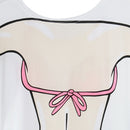 2x Floral Polka Dots Women Bikini Long T Shirt Cover Up Fancy Dress Top Tee