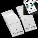 100Pcs Earrings Jewelry Display Hanging Cards White Plastic 40x30mm Pratic New