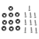 10x Anodized Turned Aluminium Countersunk Washers Screw Bolts Gasket Black