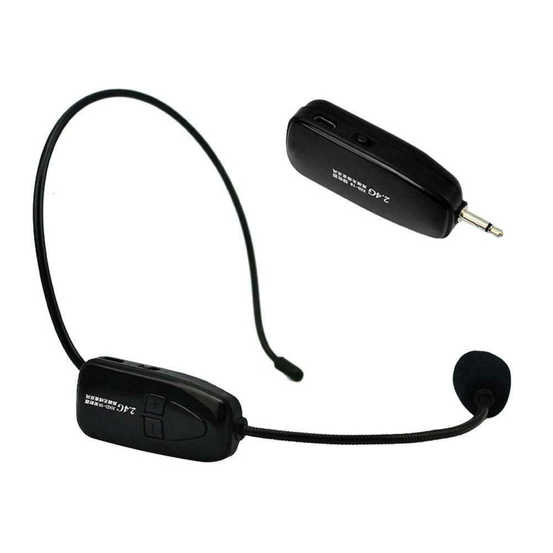 2.4G Wireless Microphone Headset Megaphone Radio Mic for Loudspeaker
