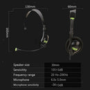 USB Headset with Microphone, Comfort Office Computer Headphone, on-Ear USB Port