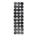 30 Pieces 30mm Self-Adhesive Billiard/Pool Table Ball Marker Spots Black