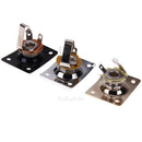 3PCS 6.35cm Metal Square Output Jack Plates Socket for Electric Guitar Bass
