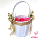 Romantic Bowknot Silk Cloth Wedding Ceremony Party Rose Flower Girl Bride  CEB