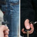 Creative Metal Elastic Key Ring Anti-lost Key Chain Outdoor EDC Equipage