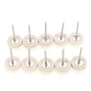10pcs 25mm Wool Felt Polishing Buffing Drill Grinder Wheel Brushes For Rotary