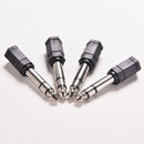 4X 6.5mm 1/4 Male to 3.5mm 1/8 Female Stereo Audio Mic Plug Adapter Mini JacSE
