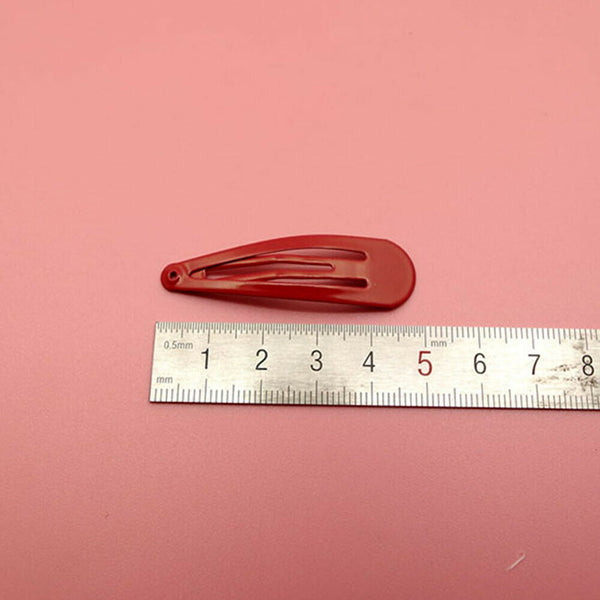 Girls Mini Metal Princess Side Hair Clip Candy Color