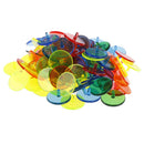 100X Flat Round Plastic Golf Ball Position Marker Multicolor Markers MarkXP
