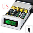 C905W LCD Smart Charger for AA/AAA NiCd NiMh Rechargeable Battery w/4 Slots US