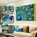 5D DIY Special Shaped Diamond Painting Peafowl Cross Stitch Embroidery Kits