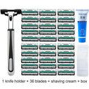 1/36PCS 2 Layers Quality Safety Razor Blades Manual Shaving Shaver Hair RemS Ew