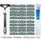 1/36PCS 2 Layers Quality Safety Razor Blades Manual Shaving Shaver Hair RemS Ew