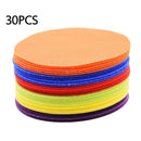 30x Runde Teppich Punkt Marker Sitz Punkte Teppich Marker Spielzeug Ge DKJ