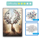 1000pcs Painting Puzzle DIY Paper Jigsaw Educational Toys (D Warm Elk)