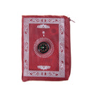 Color Random Portable Islamic Prayer Rug Mat Blanket Carpet With CompassEH BX