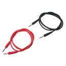 2pcs / Professional Kit Silicone Test Cable Flexible Insulation Copper 1000V 15A