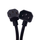 250V IEC 320 C13 To C14 Angle AC Power Extension Cord