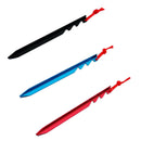 10Pcs Aluminum Alloy Tent Pegs Nails With Rope Lightweight Outdoor Camping
