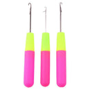 3pcs Mixed Steel Knitting Needles Crochet Hooks Template Kit Loom Tool