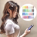 120Pcs 40 Colors Snap Hair Clips Barrettes Bulk Candy Color F. Girls Accessories