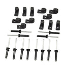 12pcs Hooks and 12pcs Rivets Adjustable Heavy Duty Kayak Canoe Car Roof Rack