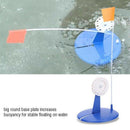 Ice Fishing Rod Tip-Up Compact Metal Pole Orange Flag Angler Tackle Accesso I9E6