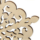 10Pcs Three Retro Hollow Style Wooden Carved Snowflower Coasters Cup Mat Ta O5D4