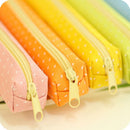 Candy Color Pencil Case Dot  Pen Bag Stationery Pouch Office School Supplies  Gw