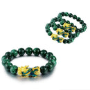Feng Shui Pixiu Jade Wealth Protection Bracelet Good M8E8 Bracelets Luck Je T1M9