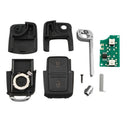 2 Buttons Car Flip Remote Key Fob Case 434MHz ID48 Chip For /Volkswagen Bor Z9D6