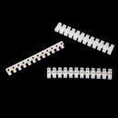 3 Pieces 10Amp 12 Way Barrier Screw Terminal Block Wire Connector Strip 3C
