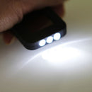Portable Solar Power 3 LED Lamp Flashlight Torch Key Chain