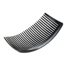 2 Pcs Black Plastic Comb Hair Clip Clamp for Ladies